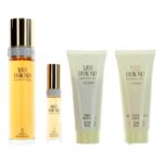 White Diamonds by Elizabeth Taylor 4 Piece Gift Set for Women with Body Wash