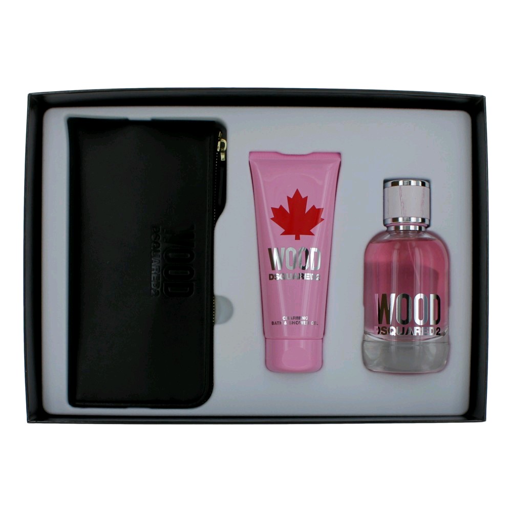 Wood Pour Femme by Dsquared2 3 Piece Gift Set for Women