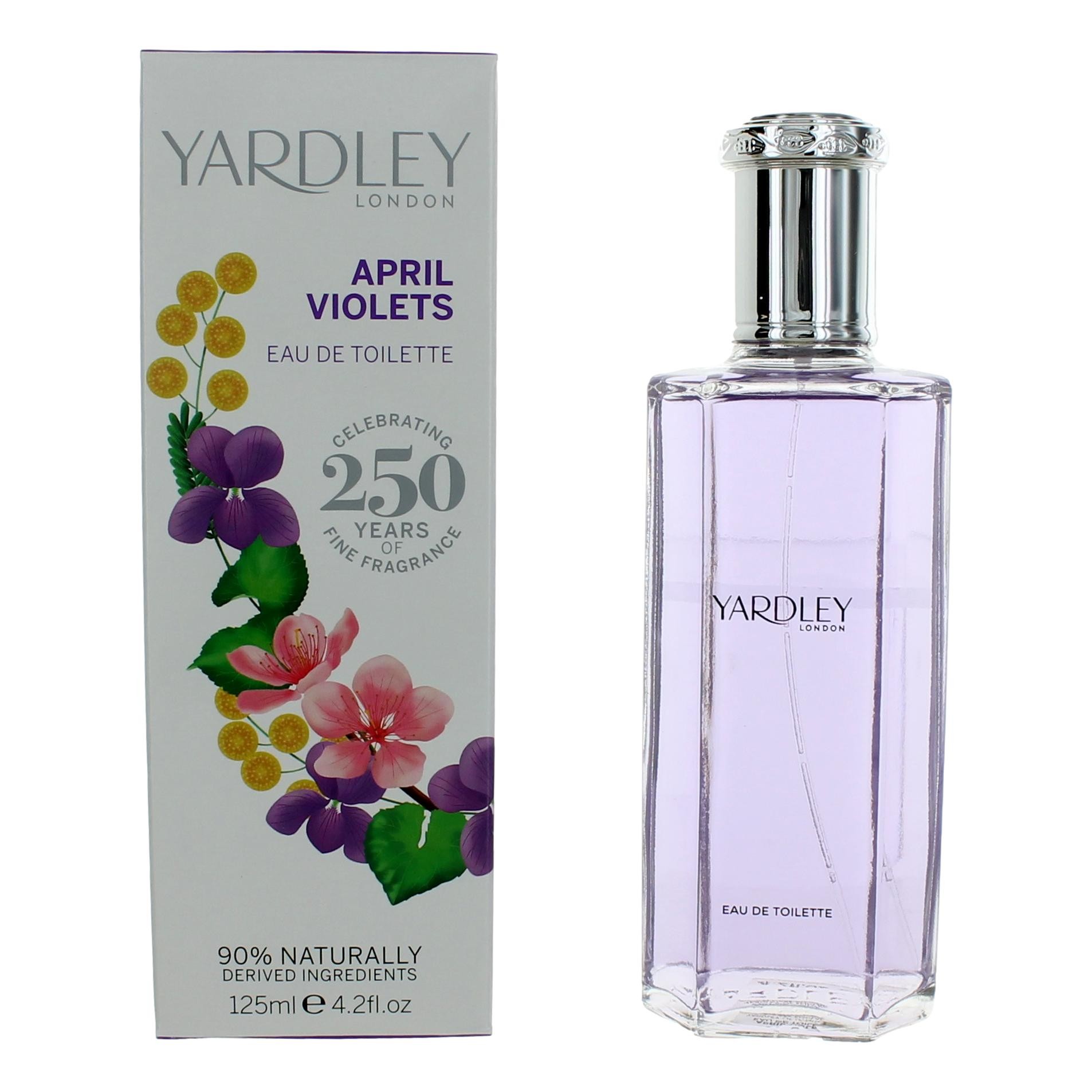 Yardley April Violets by Yardley of London 4.2 oz Eau De Toilette Spray for Women