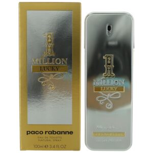 1 Million Lucky By Paco Rabanne 3.4 oz EDT Spray for Men