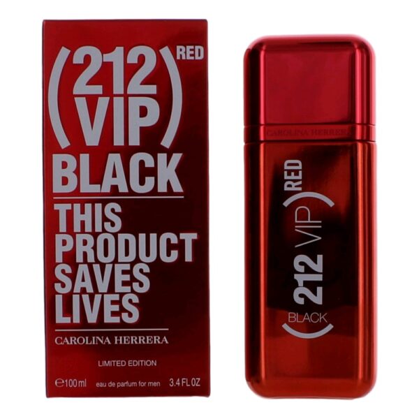 212 VIP Black RED Limited Edition By Carolina Herrera 3.4oz EDP Spray men