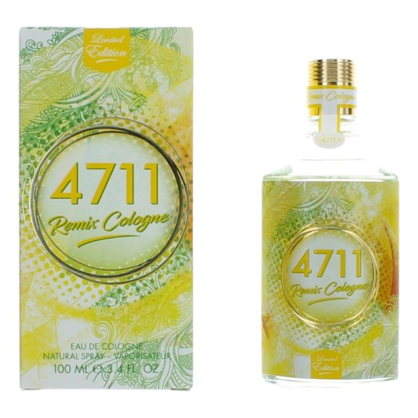 4711 Remix Cologne Lemon By Muelhens 3.4oz Eau De Cologne Spray for Unisex