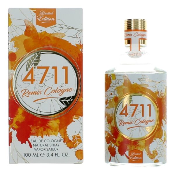 4711 Remix Orange Cologne By Muelhens 3.4oz Eau De Cologne Spray for Unisex