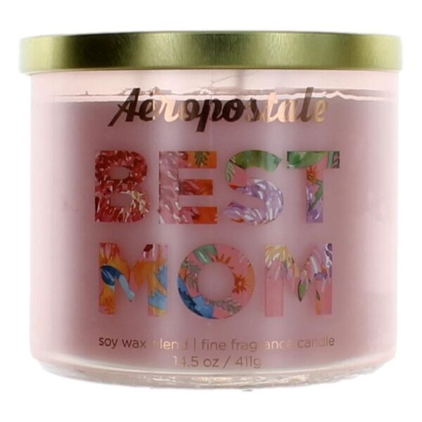 Aeropostale 14.5 oz Soy Wax Blend 3 Wick Candle- Best Mom By Aeropostale