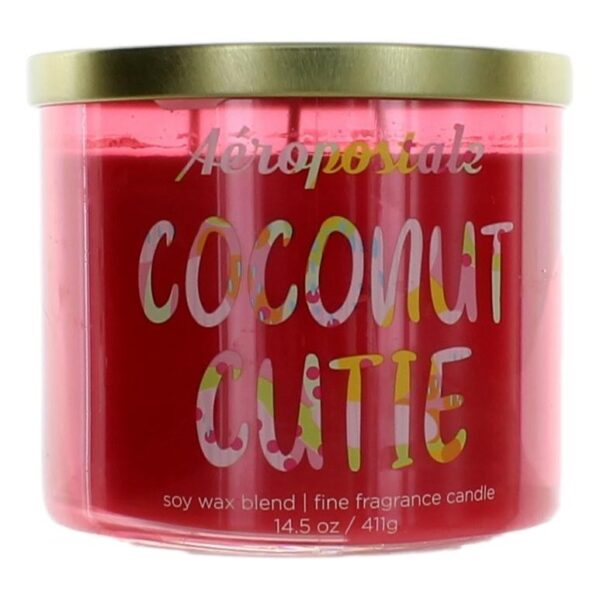 Aeropostale 14.5 oz Soy Wax Blend 3 Wick Candle- Coconut Cutie By Aeropostale