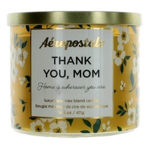 Aeropostale 14.5 oz Soy Wax Blend 3 Wick Candle- Thank You Mom By Aeropostale