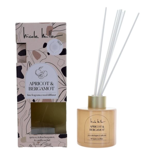 Apricot & Bergamot By Nicole Miller 4 oz Reed Diffuser