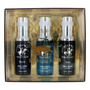 BHPC Body Spray Collection By Beverly Hills Polo Club 3 Piece Set men (Sexy