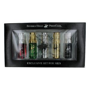 BHPC Exclusive Set By Beverly Hills Polo Club 5 Piece Variety Set Men (with Gold Bottle)