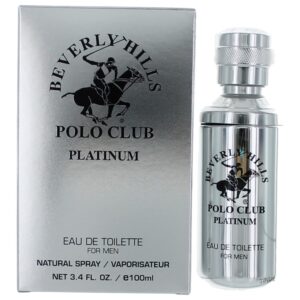 BHPC Platinum By Beverly Hills Polo Club 3.4 oz EDT Spray for Men