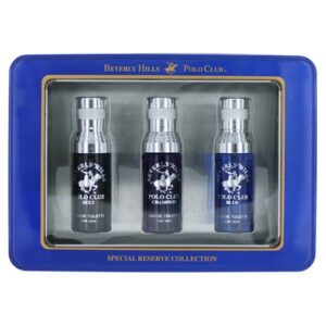 BHPC Special Reserve Collection By Beverly Hills Polo Club 3 Piece Mini Set men (Blue)