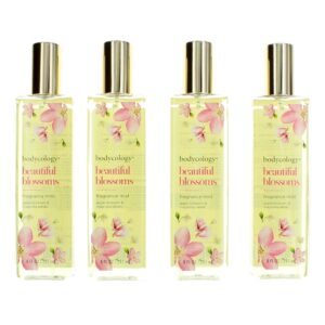 Beautiful Blossoms By Bodycology 4 Pack 8 oz Fragrance Mist for Women