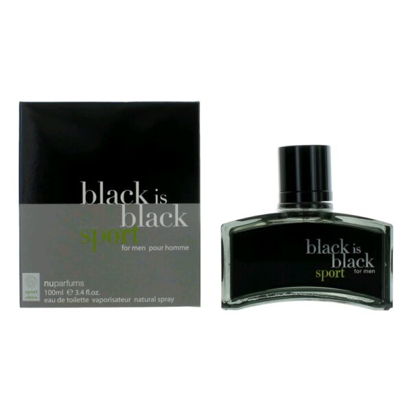 Black is Black Sport By nuparfums 3.4 oz EDT Spray for Men