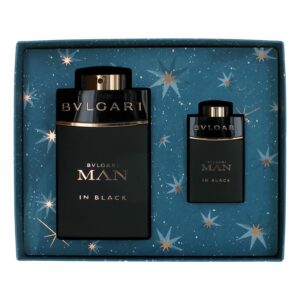 Bvlgari Man in Black By Bvlgari 2 Piece Gift Set men wth Travel Spray