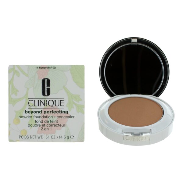 Clinique Beyond Perfecting By Clinique .51 oz Powder Foundation + Concealer- 11 Honey