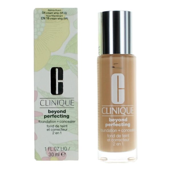 Clinique Beyond Perfecting By Clinique 1 oz Foundation + Concealer- CN 18 Cream Whip