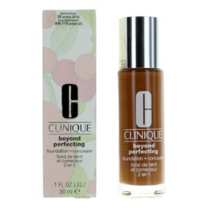 Clinique Beyond Perfecting By Clinique 1 oz Foundation + Concealer- WN 118 Amber