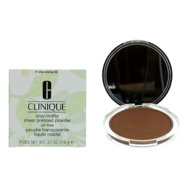 Clinique Stay-Matte By Clinique .27 oz Sheer Pressed Powder- 11 Stay Brandy