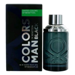 Colors De Benetton Man Black By Benetton 3.4 oz EDT Spray for Men