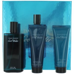 Cool Water By Davidoff 3 Piece Gift Set for Men