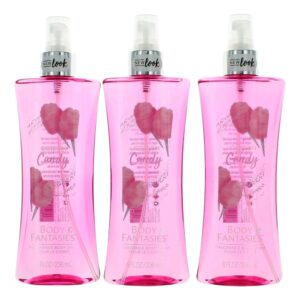 Cotton Candy By Parfums De Coeur 3 Pack 8 oz Fragrance Body Spray women