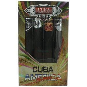 Cuba America By Cuba 4 Piece Gift Set men with Black