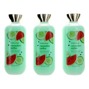 Cucumber Melon By Bodycology 3 Pack 16oz 2 in 1 Body Wash & Bubble Bath women