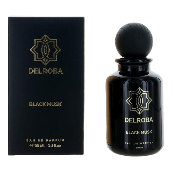 Delroba Black Musk By  3.4 oz EDP Spray for Men