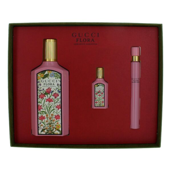 Flora Gorgeous Gardenia By Gucci 3 Piece Gift Set For Women