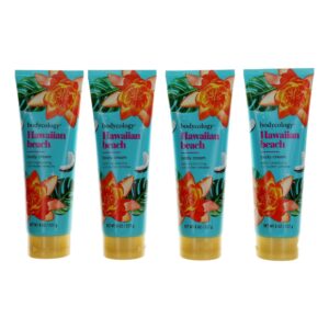 Hawaiian Beach By Bodycology 4 Pack 8 oz Moisturizing Body Cream women