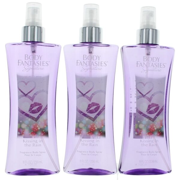 Kissing In The Rain By Parfums De Coeur 3 Pack 8oz Fragrance Body Spray women