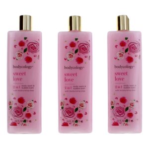 Sweet Love By Bodycology 3 Pack 16oz 2 in 1 Body Wash & Bubble Bath women