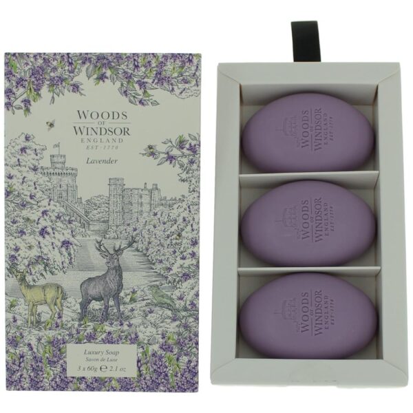 Woods of Windsor Lavender By Woods Of Windsor 3 X 2.1oz Luxury Soap women