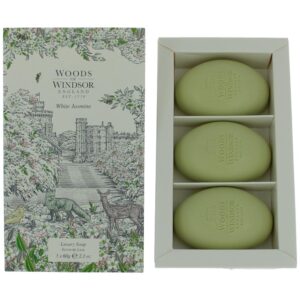 Woods of Windsor White Jasmine By Woods Of Windsor 3 X 2.1oz Luxury Soap women